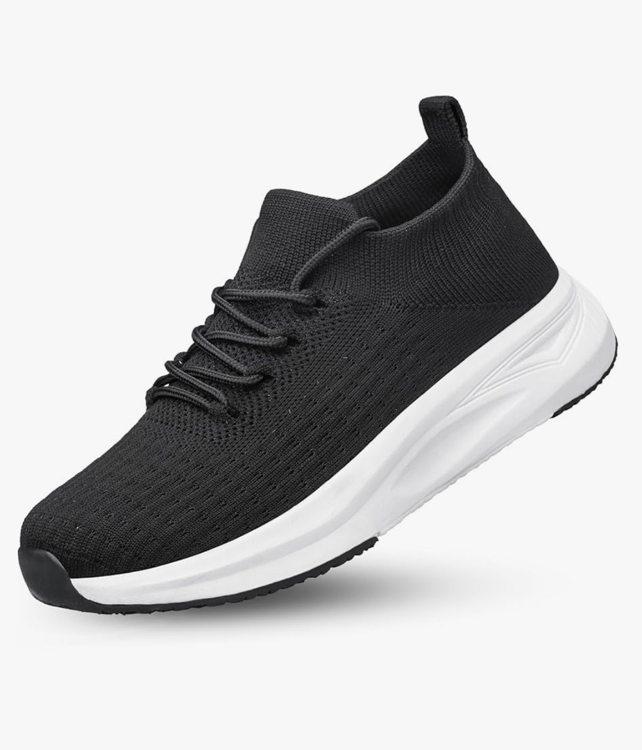 Mens Slip on Walking Shoes Comfort Sock Shoes Non Slip Mesh Casual Running Sneakers, Size 8.5