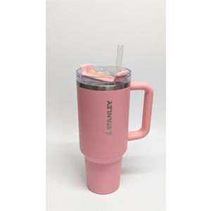 STANLEY Quencher H2.0 Tumbler with Handle and Straw 40 oz | Flowstate 3-Position Lid | Cup Holder Compatible for Travel | Insulated Stainless Steel Cup | BPA-Free | Peony