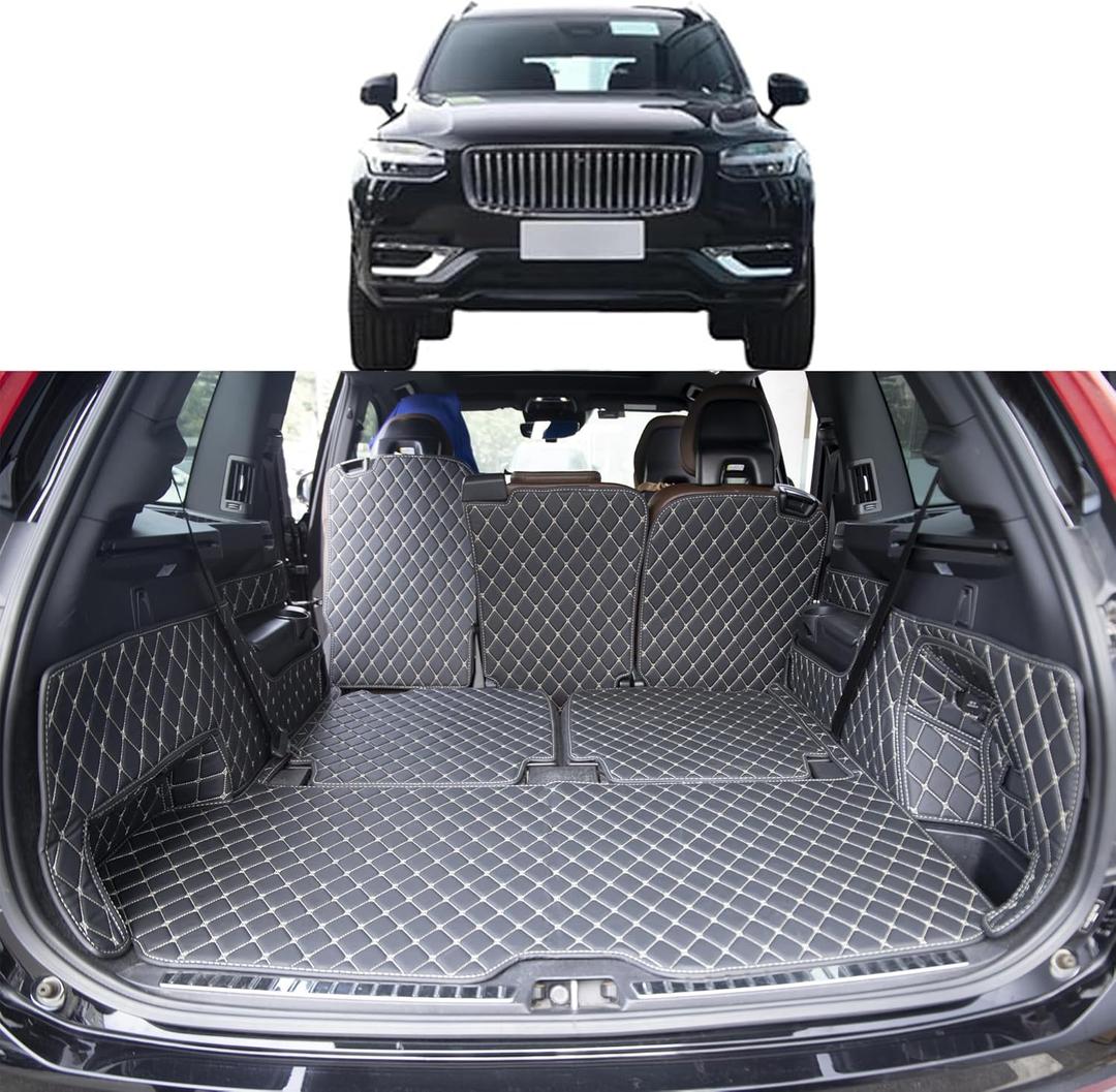 Cargo Mat Compatible with XC90 Trunk Mat for 2016 2017 2018 2019 2020 2021 2022 2023 2024 2025 Volvo XC90 Rear Backrest Mat