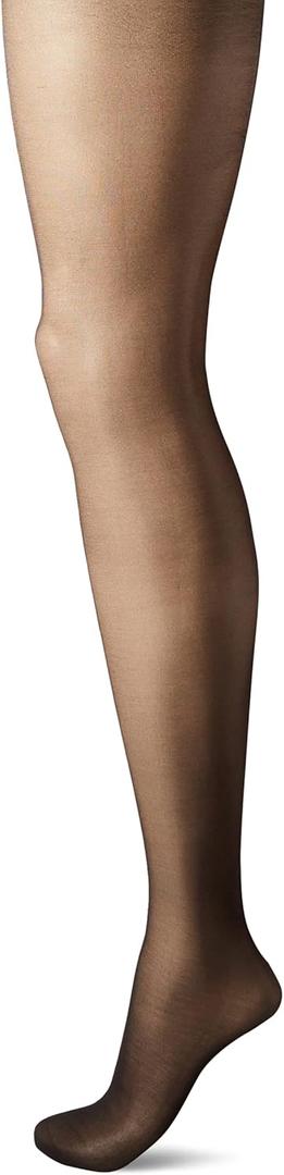 Hanes Script Women's Fashion Backseam, Graduated Compression, Control Top, Sheer Toe, Panthyhose (Medium, Black)