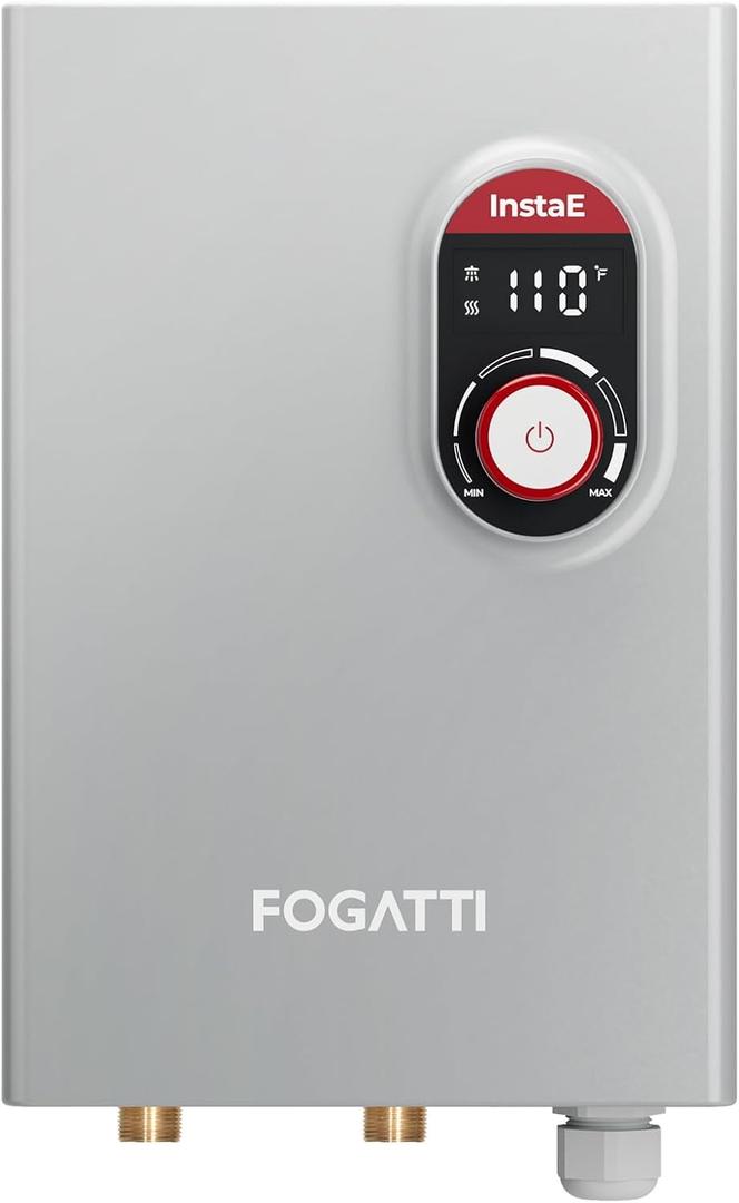 FOGATTI 14kW Tankless Water Heater Electric, 240 Volt On Demand Instant Hot Water Heater, ETL Certified, Up to 3.3 GPM for 1-2 Point of Use