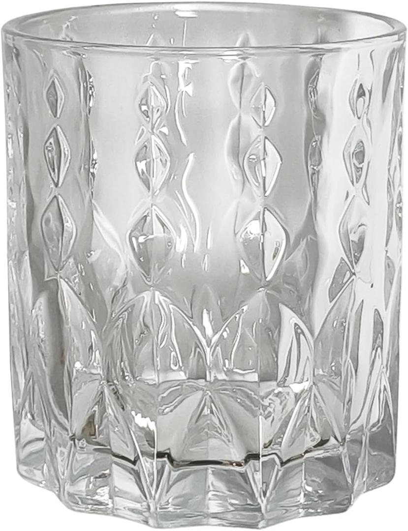 Bathroom Tumbler Cup Toothbrush Holder, Unbreakable Clean Glass Bathroom Tumbler Cup Toothpaste Storage Stand, Tumbler Cup for Makeup Brushes (1-Pack, Clear)