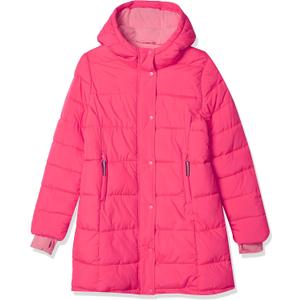 Amazon Essentials Girls and Toddlers' Long Heavyweight Hooded Puffer Jacket, XL