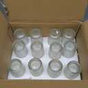 SHMILMH Clear Tealight Candle Holders Set of 24, Glass Votive Candle Holders with Rim for Wedding Table Centerpiece Birthday Party Christmas Decor