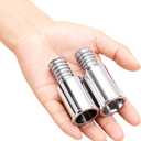 Metal Threaded Tip Repair Kit,Broom Handle Threaded End,Palo para Trapeador,Broom Stick Pole Extension Pole Adapter 2 Sets