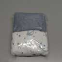 Konssy 2 Pack Muslin Bassinet Sheets 33" x 21", 100% Cotton Soft Bedside Sleeper Bassinet Sheets, Compatible with Baby Delight, Dream On Me, AMKE and Other Rectangle Mattress (Star,Blue)