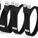 LOFPYE 3-Pack Black [3.3FT+3.3FT+6FT] USB A to USB C CableUSB to USB C Car Carplay Cable for iPhone 16 15 Pro Plus Pro Maxfor iPad Pro/Air/Minifor Samsung S24/S23/S22for MacBook Pro/Air and More