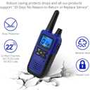 Topsung Walkie Talkies for Adults Long Range Rechargeable with Earpiece NOAA Weather Alert, Multi-purpose 2 Way Radio 6 Pack for Team Work Senior Care Kid Adventure Family Camping Hiking Skiing Cruise