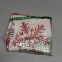 Lanpn White and Red 18x18 Christmas Pillow Covers Set of 4, Decorative 18 Inch Winter Snowflake Throw Pillow Case Xmas Cushion Cover for Indoor House Sofa Red