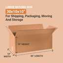 Box USA Shipping Boxes 30"L x 10"W x 10"H 20-Pack - Corrugated Cardboard Box for Moving, Mailing, Packing, Packaging and Storage