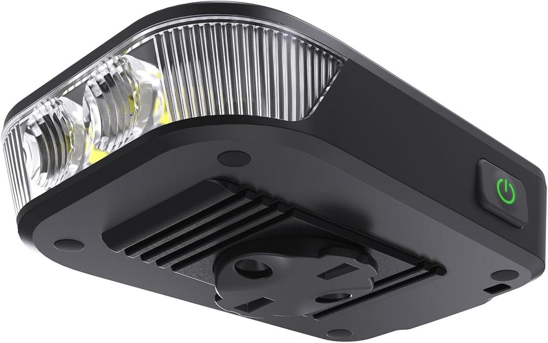 RAVEMEN FR500 Bike Front Light for Night Daytime Riding, Compatible with Garmin/Wahoo Computers, 6 Modes, Auto On/Off, Side Visible, USB-C Rechargeable & Output Bicycle Headlight for Road Urban Biking