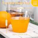 N9R 100PCS 9 oz Clear Plastic Cups for Cold Beverages, Disposable Plastic Cups Tumblers, Heavy Duty Cocktail Cups for Parties, Weedings, Events and Gatherings