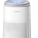 CUCKOO True HEPA Air Purifier for Large Room Up to 2,256 sq. ft., Advanced 5-Stage Filter with UV-C Light and Activated Carbon, Air Purifiers for Home with Quiet Sleep Mode, White (CAC-K1910FW)