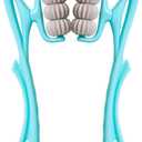 HaSeftni Trigger Point Roller Massager Tool with 6 Balls for Pain Relief deep Tissue Handheld Suitable for Legs Waist Neck and Shoulder Massage Relaxer (Blue)