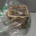 PINXIURY Water Hyacinth Handwoven Tissue Box Cover, Natural Handmade Wicker Napkin Box Holder, Handcrafted Square Facial Tissue, Rustic Decorative on Table and Bathroom, Office, Boho Decorative (Single)