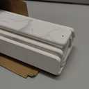 Stone Dish Drying Mat for Kitchen Counter, 24''15'' Dishes Drying Matt Kitchen Counter, Absorbent Diatomaceous Earth Bath Quick Dry Mats for Tableware, Bottles and Cup(White Marble)