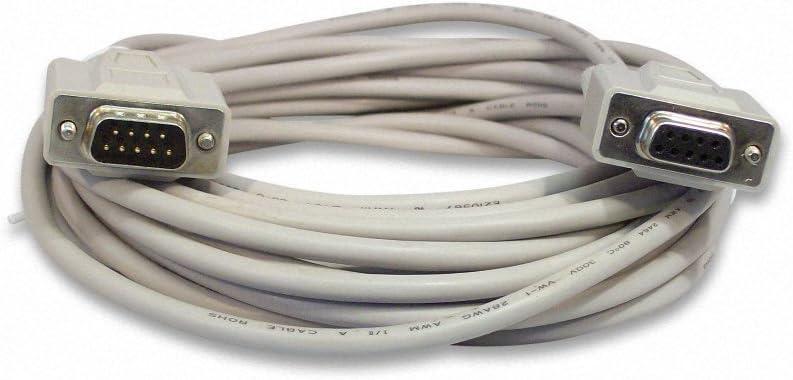 YCS Basics 25 Foot DB9 9 Pin Serial / RS232 Male/Female Extension Cable