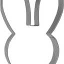 Keewah Easter Bunny Rabbit Face Cookie Cutter, 4.8, Stainless Steel