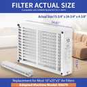 2 Pack 16x25x5 Furnace Filter Replacement Compatible with Lennox X6670 HCF16, MERV 13, Pleated HVAC, Foldable Design Easy Installation