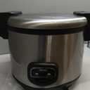 Aroma Housewares 60-Cup (Cooked) (30-Cup UNCOOKED) Commercial Rice Cooker, Stainless Steel Exterior (ARC-1130S), Silver