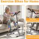 Adjustable Legs Arms Pedal Exerciser Bike for Seniors - Hand Arm Leg and Knee Therapy, Stroke Recovery, Portable Fitness Equipment for Total Body Workout Cardio Exercise - Great Gift for Elderly Rehab