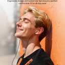 Neckband Bluetooth Headphones, Wireless Bluetooth 6.0 Earbuds with Microphone, Comfortably Light, Deep Bass Earphones 35H Playtime, IPX5 Waterproof, Magnetic Headset for Workout (Deep Orange)