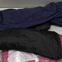 Neer 3 Pack Women's Plus Size Pants, Drawstring Wide Leg Lounge Pants with Pockets Casual Pajamas Comfy Loose Yoga Sweatpants (4X-Large, Black, Fuchsia, Navy Blue)