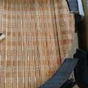 4 Panel Room Divider Screen and Folding Panel Divider in Arch Shape,Double Sided Bamboo Panel Screen for Room Separation,Brown,70.9" H x 70.9" W