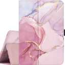 Famavala Folio Case for 7" Inch Tablet (12th Generation, 2022 Released), Slim Cover with Auto Wake/Sleep, not fit for 7" Lenovo V7s Android Tablet (Marble Pink)