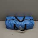 Beach Tent Sun Shelter, Beach Tent with Beach Mat Set, 4 Person Portable Beach Shade Canopy with UPF 50 UV Protection, Dual-Door Ventilation Design, Easy Setup Family Beach Umbrella (Blue)