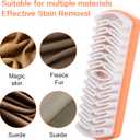 Suede Brush for Shoes Nubuck Brush Suede Eraser for Bags Jackets Sofas Wooden Handle Stain Eraser