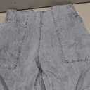 Women's Wide Leg Jeans Soft Baggy Low Mid Rise Elastic Waist Pull On Denim Pants Trendy Y2k (Gray, M)