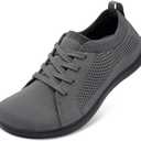 JOINFREE Mens Wide Toe Barefoot Shoes Minimalist Walking Shoes Zero Drop Mesh Workout Sneakers Breathable Casual Running Shoes