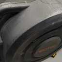 NEOTEC Retractable Garden Hose Reel 1/2 inch x 100ft - Wall Mounted Heavy Duty Hose Reel with 3/4 Inch Brass Fittings & 9-Pattern Nozzle - Auto Rewind System, Any Length Lock, 180° Swivel Bracket