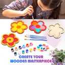 Czlotyh 12 Pack Bird Feeder Craft Kits for Kids Wood Painting DIY Your Own Unfinished Wooden Ornaments Gifts for Nature Loving Kids