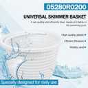 8'' Durable Custom Molded Replacement Inground Pool Skimmer Basket 27180-009-000, Perfect Fit for Hayward Skimmers B-9 B9 U-3 SPX1070E