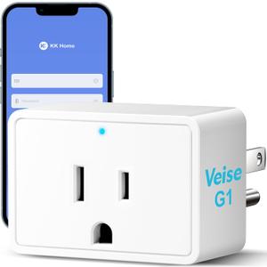 Veise G1 Gateway Compatible with KK Home APP, Smart Door Lock WiFi Bridge for Remote Control, Voice Control