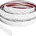 Flexible Molding Trim Wall Trim Self Adhesive, Peel and Stick Mirror Frame Border, Waterproof Bathroom Decor (White)