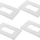 4pcs Electrical Outlet Cover Plate Us Standard Wall Plate Material Easy Installation Smooth Finish for Clean Look Fits Gang Outlets for Home Decor