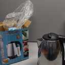 ZJchao Electric Kettle Stainless Steel 2L 1500W Fast Water Boiler Tea Coffee Auto Shut Off (US Plug 110V)