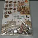 4 x Fancy Land African American Nativity Christmas Cards Foil Embossed Black Religious Holiday Greeting Cards Bulk with Envelopes for Christian Holy Family Supplies 24Pcs