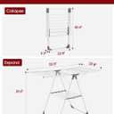 Sakugi Clothes Drying Rack, 55.5" Adjustable Wings, Foldable Design, Large