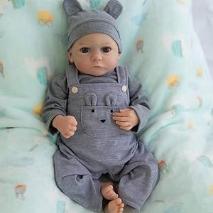 Thorugod Realistic Reborn Baby Dolls - 18 Inch Real Life Newborn Baby Dolls, Soft Cloth Body Baby Dolls That Look Real for Kids Age 3+