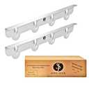 JS 316 Stove Gap Covers Stainless Steel (2 Pack,23.4") Heat-Resistant Oven Gap Filler Seals Gaps Between Stovetop & Counter, Stove Gap Guards, Kitchen Stove Counter Cover, Easy to Clean Range Trim Kit