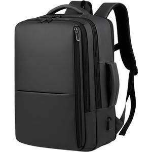 Large Capacity Personal Item Backpack, Underseat Carry On Hand Luggage, Flight Approved Cabin Bag for Business Travel and Airplane Use (Fits 15.6 Inch Laptop, Black)
