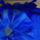 dressfan Wide Brim Fascinator Derby Hats for Women,20s Detachable Flower Hat with Headband for Derby Church Wedding Tea Party (Blue)