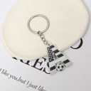 Bag Charms Initial A-Z Letter Keychain Bag Charm Soccer Keychain for Handbags Sports Bag