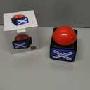 BEAN LIEVE Game Buzzers with Sound - 2 Pack Buzzer Button with Lights, Game Show Buzzers for Family, Quiz Game Buttons Perfect for Game Night & Trivia Club & Classroom (Black)