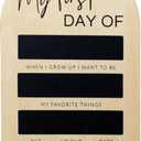 Wooden First and Last Day of School Board Sign - First Day of School Signs | Large Back to Schools Sign for Lasting Memories | Wooden Chalkboard Photo Prop | Portable Reusable Chalkboard Board