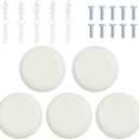 5PCS CP3540 Ceiling Cover Plate for 3-1/2 and 4 Inch Octagonal Electrical Boxes/Round Electrical Box (5)